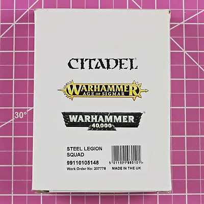 Warhammer 40K Steel Legion Squad Metal - OOP - Citadel Imperial Guard • $84.95