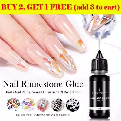 BORN PRETTY 10g Nail Rhinestone Adhesive Glue  Stick Drill Soak Off Nail Art Gel • $5.99