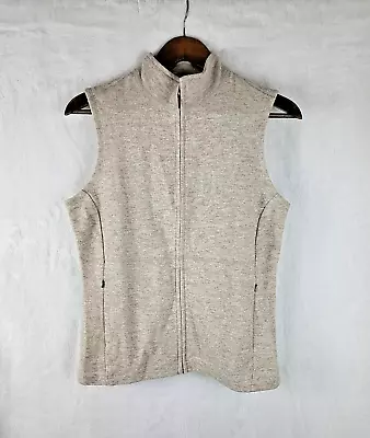 Ibex Carrie Vest Oatmeal Heather Wool Full Zip Vest Size Large • $95