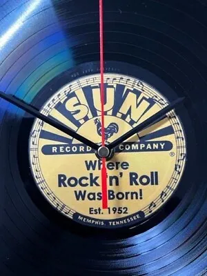 £9.99 • Buy Sun Records - 12 Inch Vinyl Record Wall Clock Unique Gift