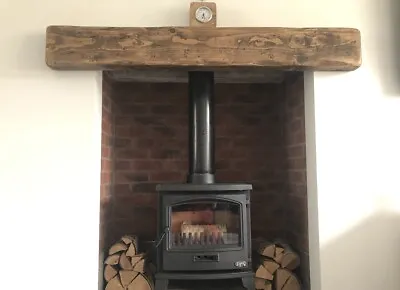 Wooden Mantle Mantel Mantelpiece Fire Surround Beam Timber 9  X 3  Free Fixings  • £117.15