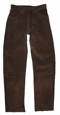 Wow   Enjoy   Leather Jeans/Leather Pants IN Braun IN W28   / L32 • $24.86