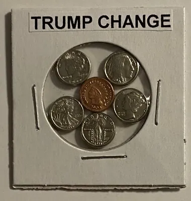  Trump Change  - Mini U.s. Coins Set In Holder   • $7.98