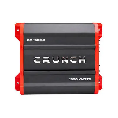 Crunch GP-1500.2 1500 Watt 2 Channel Car Audio Amplifier Stereo Amp Bridgeable • $59.50