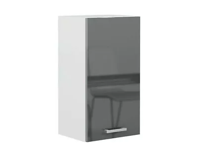 £79.95 • Buy Kitchen Unit 40cm 400mm Wall Cabinet 1 Door Cupboard Soft Close Grey Gloss Luxe