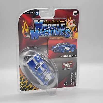 The Original Muscle Machines 1962 Chevy Corvette Series 2 Blue 1:64 2007  • $19.91