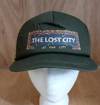 Sun City - The Lost City Baseball Hat - Green Printed Adjustable - Free Postage  • £8.99