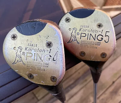 Vintage Ping “Karsten I” 4 & 5 Wood Standard Steel Shaft Right Handed • $15.97