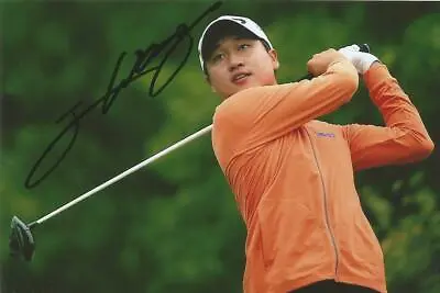 GOLF* WANG JEUNG-HUN SIGNED 6x4 ACTION PHOTO+COA • $21.36