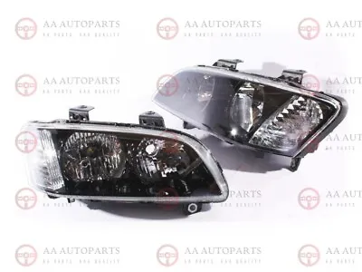 $259 • Buy Replacement Headlights Pair Black For Holden Commodore VE Series 1 SS SV6 Omega