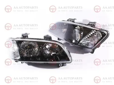 Replacement Headlights Pair Black For Holden Commodore VE Series 1 SS SV6 Omega • $249