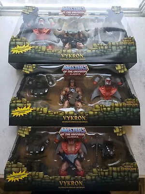 Masters Of The Universe Classics 30th Anniversary VYKRON  2012 All 3 Versions • $245