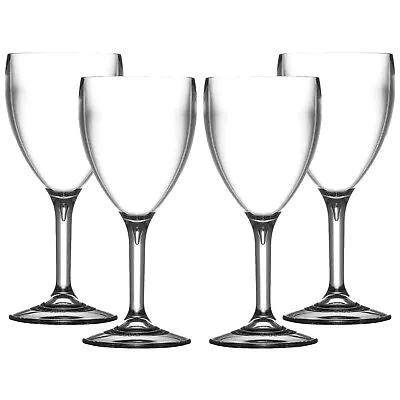 $18.70 • Buy Elite Premium Virtually Unbreakable Polycarbonate Plastic 11oz Wine Glasses 