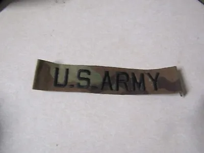 Military Patch Us Army Name Tape Tag Ocp Multicam Sew On With Us Army • $2.29