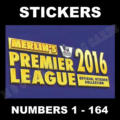 £1.45 • Buy Merlin 2016 Premier League Stickers # 1 - 164
