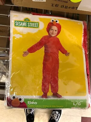 Fuzzy Elmo Costume - Toddler Large (4-6) - USED - STAIN ON BOTTOM LEFT LEG • $19.99