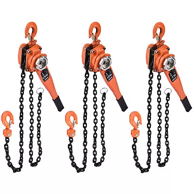 0.75/1.5/3 Ton Lever Block Chain Hoist G80 Ratchet Hoist Capacity 10ft Lifter • $62.90