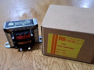 Rs Components Mains Transformer 20VA Vintage 207-532 • £20