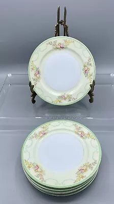 Vtg. 6 Piece Japan N.S.P. Meito 6 1/2” Bread Plates Hand Painted (ME152) • $26