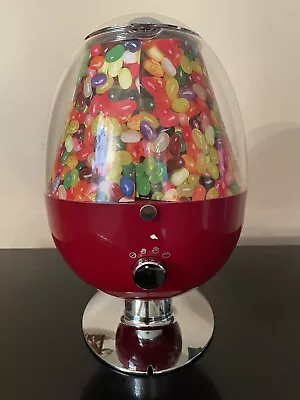 Brookstone Candyman Motion Activated Candy Dispenser Red Silver • $50