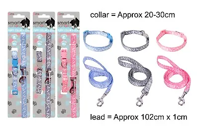 £3.99 • Buy Puppy / Small Dog,  Collar & Lead Set With Soft Padded Handle    3 Colours.