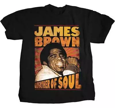 JAMES BROWN - Godfather Of Soul - T-shirt - NEW - LARGE ONLY • £21.69