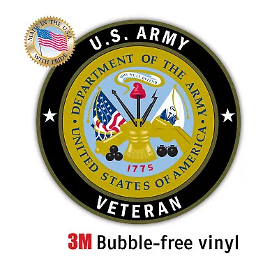U.S. Army Veteran Sticker Decal Vinyl US VET  • $2.79