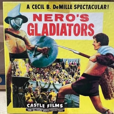 NEROS GLADIATORS A CECIL B DeMILLE SUPER 8mm FILM  CASTLE FILMS 200 FT • £9.99