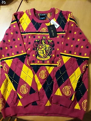 $77.41 • Buy Harry Potter Maroon Gryffyndor Christmas Holiday Sweater 2X Wizarding World