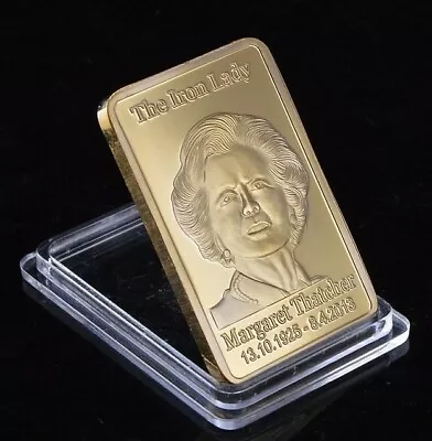 Margaret Thatcher Gold Bar Union Jack Ingot Crown Iron Lady Brexit Liz Truss UK • £8.99