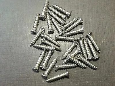 25pc Ford #8 X 3/4  W/#6 Head Garnish Door Windshield Moulding Screws Stainless • $8.99