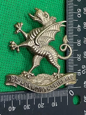 WW1 British Army 3rd Battalion Monmouthshire Regiment Cap Badge • $31.81