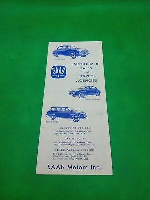 Vtg 1965 Saab Sedan Catalog Dealer Sales Brochure English Printed In Sweden Fc2 • $20.24