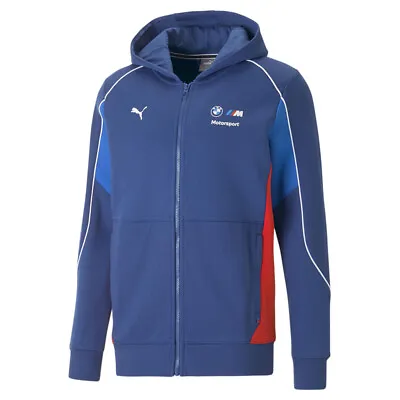 Puma Bmw Mms Hooded Full Zip Sweat Jacket Mens Size M  Casual Athletic Outerwear • $44.99