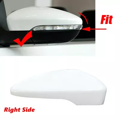 $13.83 • Buy White Right Side For 12-16 VW CC VW EOS Scirocco Car Door Wing Mirror Cover Cap