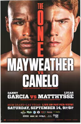 Floyd Mayweather Vs Canelo Alvarez Vintage Original Full Size Fight Poster 21035 • $69.99