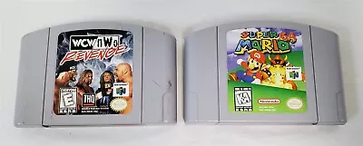 I-310 Vintage Nintendo 64 Game Lot - Wcw Nwo Revenge / Super Mario 64 • $9.99