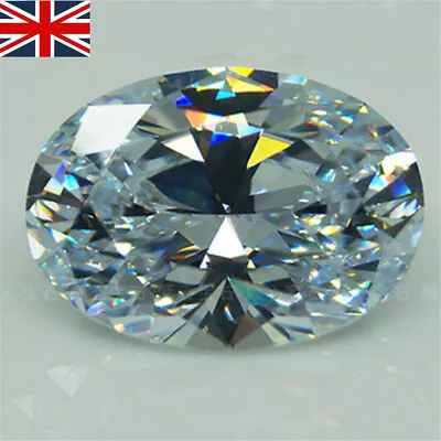 Huge Natural White Sapphire 15x20MM 29.58Ct Oval Cut AAAAA+ VVS1 Loose Gemstone • £5.21