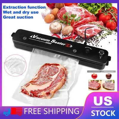 $28.91 • Buy Vacuum Sealer Machine Food Preservation Storage Saver Automatic With Seal Bag
