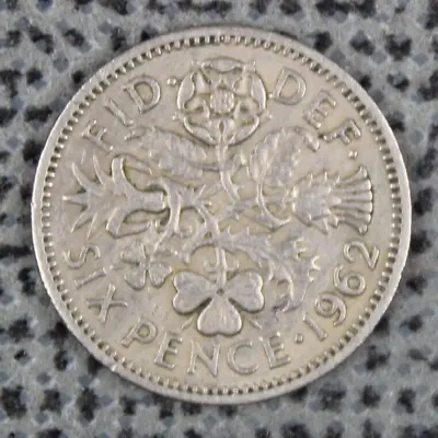 1962 Sixpence Queen Elizabeth II Vintage Lucky Six Pence 6d Copper-Nickel GB UK • £1.49