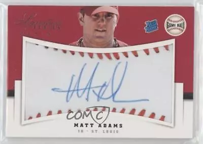 2012 Panini Signature Series Rated Game Ball /299 Matt Adams Rookie Auto RC • $4.85