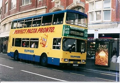 Colour Photograph Of Yellow Buses Ltd. - H258 MFX Ex. Bournemouth Corporation • £1