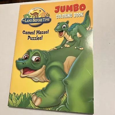 $16.90 • Buy The Land Before Time Super Jumbo Coloring & Activity Book 2 Pages Used.