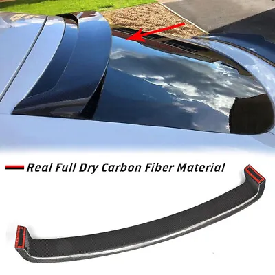 REAL CARBON Rear Roof Spoiler Top Window Wing Lip For BMW X6 F16 F86 X6M 2015-18 • $217.55