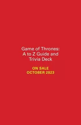 Game Of Thrones: A To Z Guide And Trivia Deck Format: Kit • $15.48