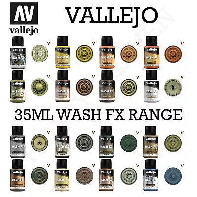 Vallejo Model Wash FX 35ml Weathering Washes Singles Full Range Fast Shipping • £6.49