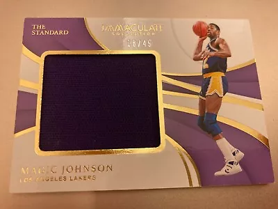 18-19 Panini Immaculate Magic Johnson The Standard Jumbo Jersey /49 • $79.99