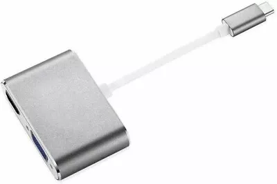 $22.22 • Buy USB-C To VGA HDMI Adapter USB Type C To Dual Monitor Up To 4K USB C Display Hub
