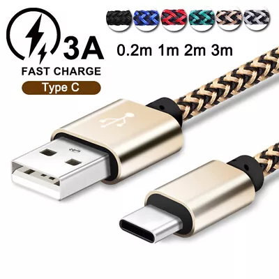 $7.28 • Buy Type C USB C Fast Charging For Samsung S8 S9 S10 S20 S21 Plus Data Charger Cable
