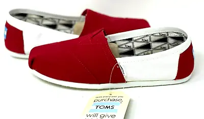 Toms Men's Classics University Of Oklahoma Canvas Shoes Red/Wht Size:10 W73-74  • $23.99